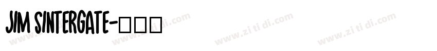 Jim Sintergate字体转换